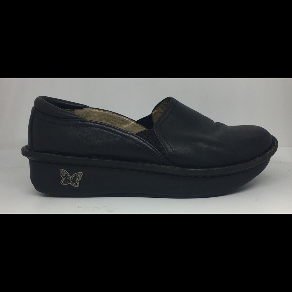 ALEGRIA Debra Womens Black Clogs Sz 37 EU 7-7.5 US